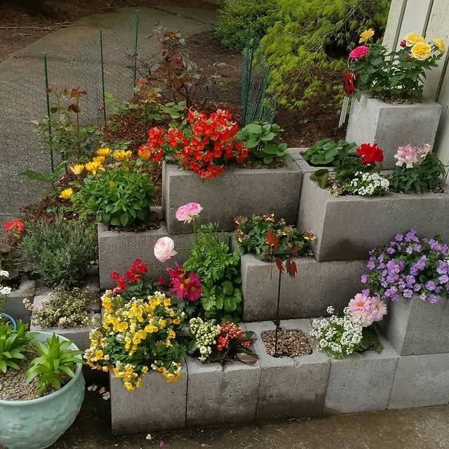 20 Cinder Block Garden Hacks: From Drab to Fab on a Budget