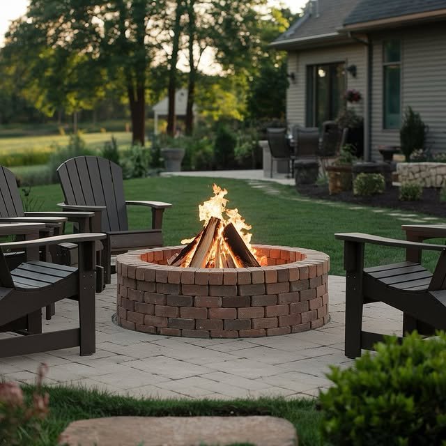 19 Stunning Brick Fire Pit Ideas Worth Building